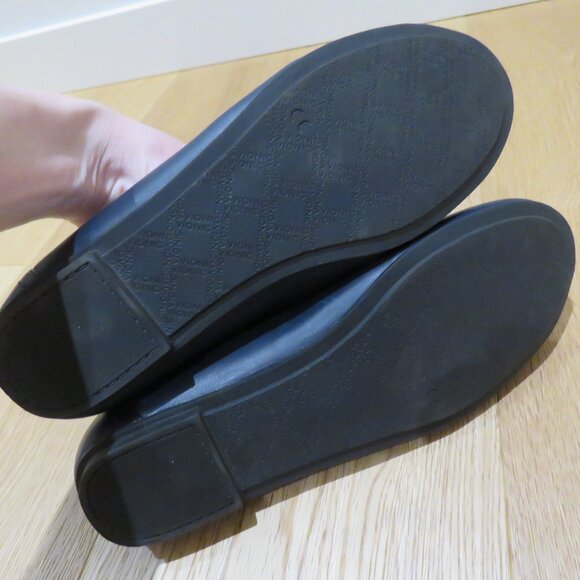 VIONIC Caroll Leather Comfort Slip On Ballet Flats Shoes in Navy - Size US 8 - Picture 12 of 13